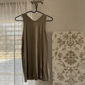 Loft Lounge Sleeveless Tan Top